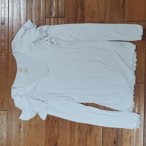 We the Free white ruffle long sleeve